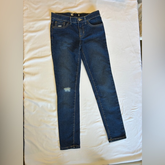Girl’s 710 Distressed Super Skinny Levi’s Jeans (Size Girl’s 10) - Picture 1 of 5